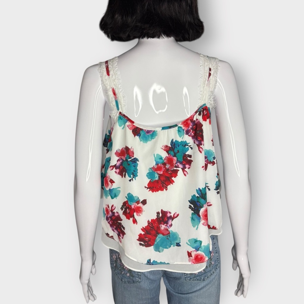 Lovers And Friends Floral Print, Layered, Lace Strap Blouse - Picture 6 of 8